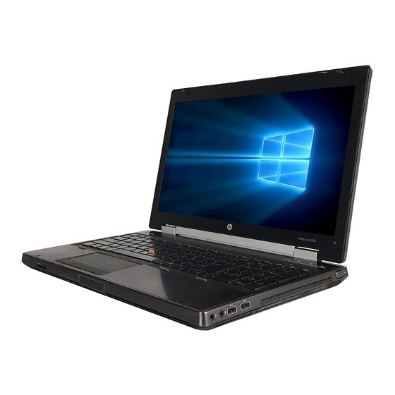 manual for hp elitebook 8570w laptop